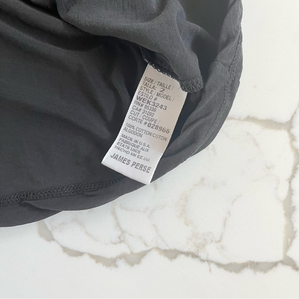 NWT James Perse Charcoal Cotton Tank - Picture 10 of 10